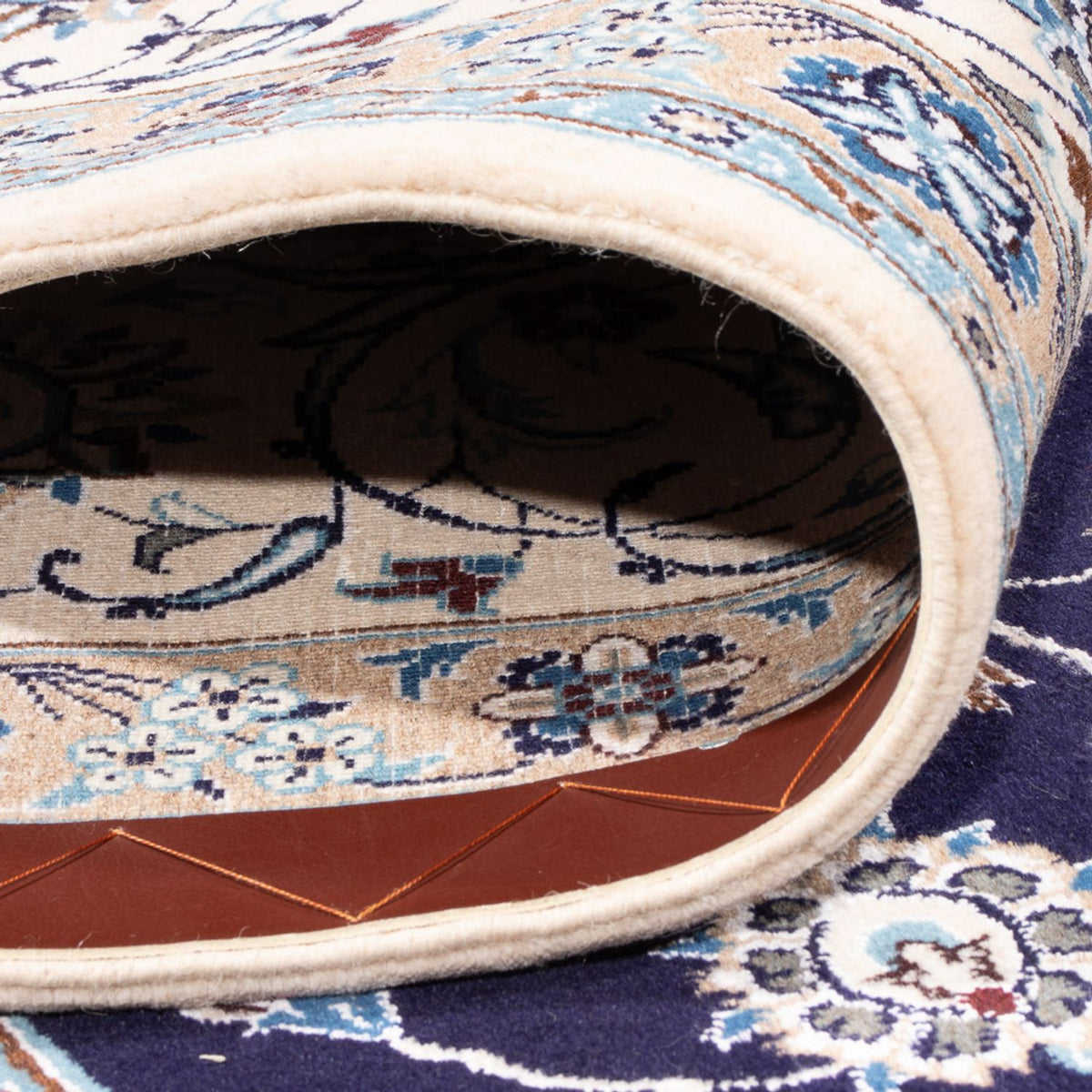 Dywan perski - Nain - 354 x 247 cm - ciemnoniebieski