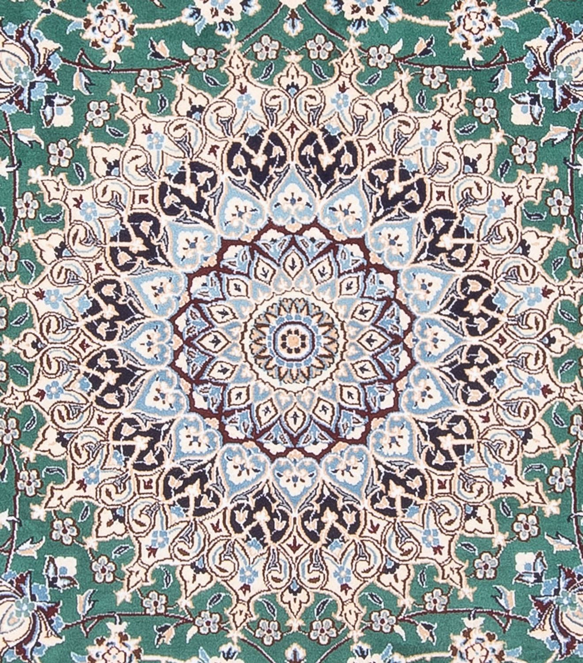 Dywan perski - Nain - 264 x 248 cm - zielona