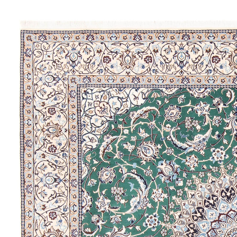 Dywan perski - Nain - 264 x 248 cm - zielona