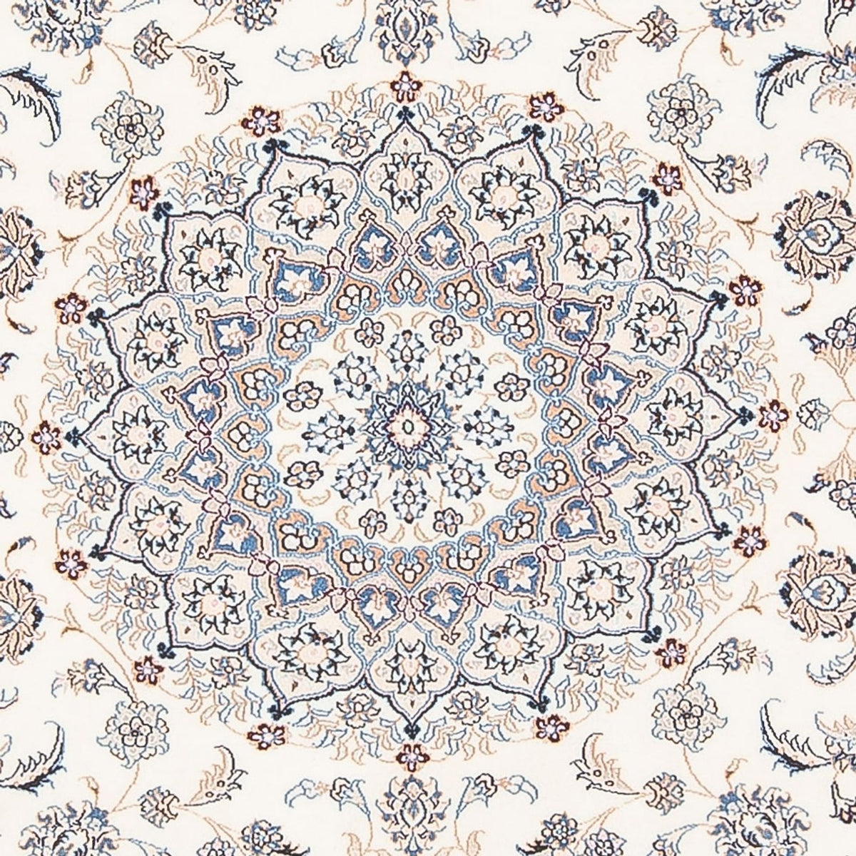 Dywan perski - Nain - Premium - 207 x 150 cm - kremowy