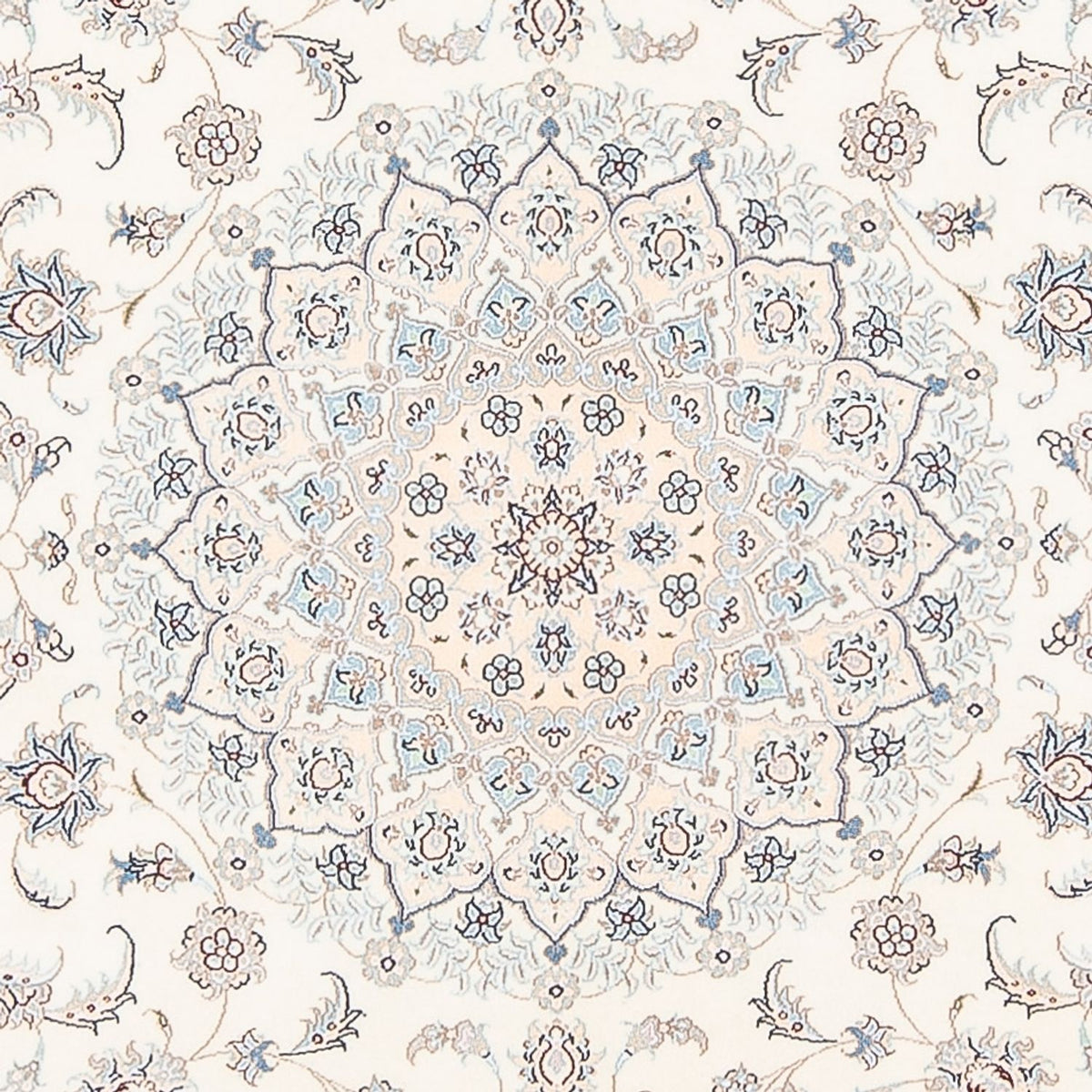 Dywan perski - Nain - Premium - 206 x 155 cm - kremowy