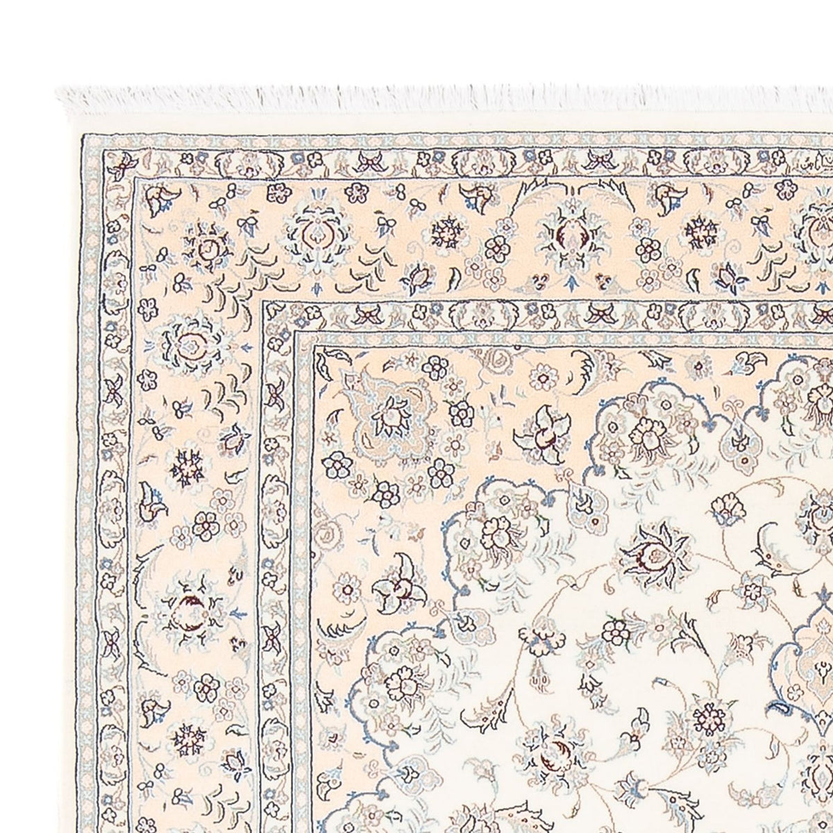 Dywan perski - Nain - Premium - 206 x 155 cm - kremowy