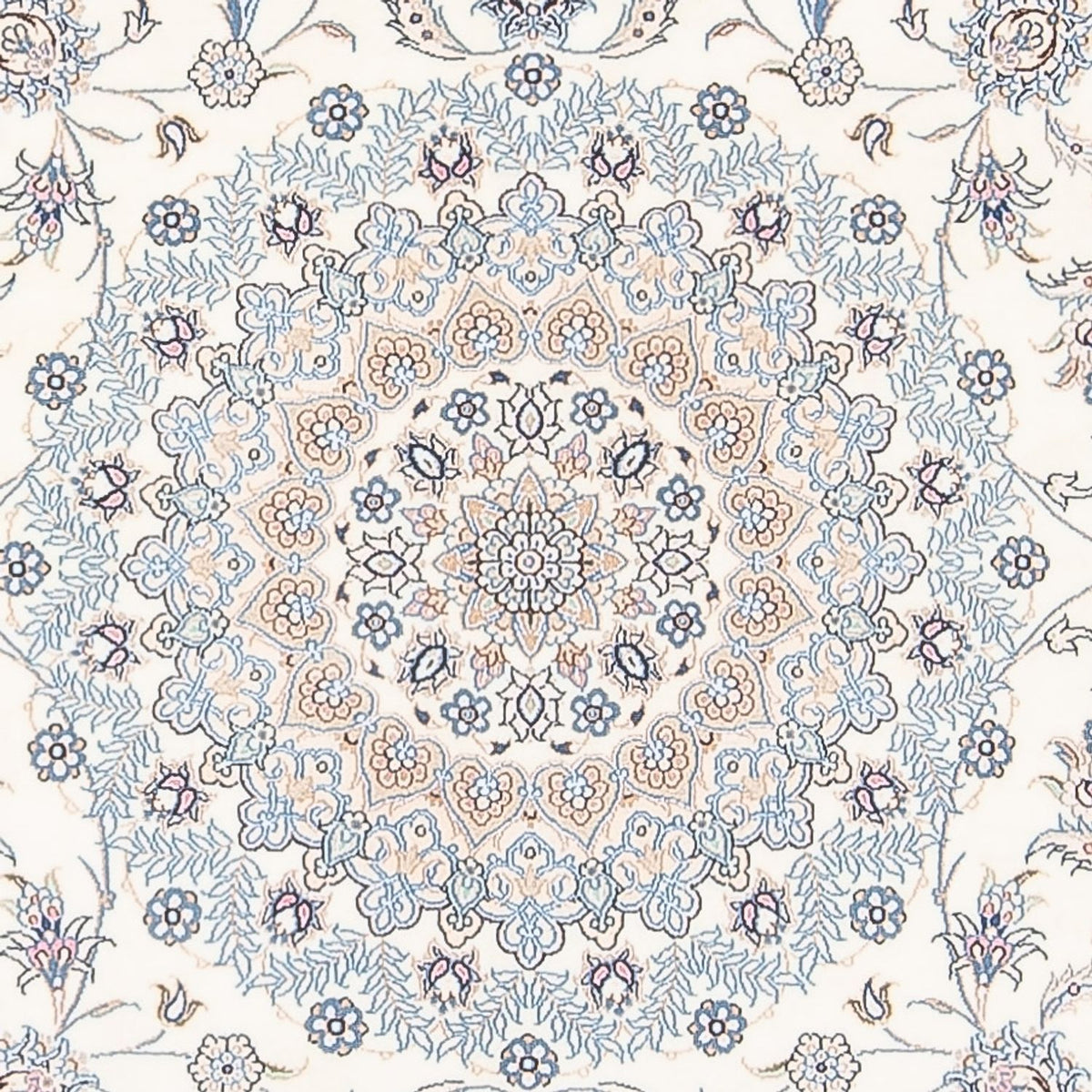 Dywan perski - Nain - Premium - 236 x 169 cm - jasnoniebieski