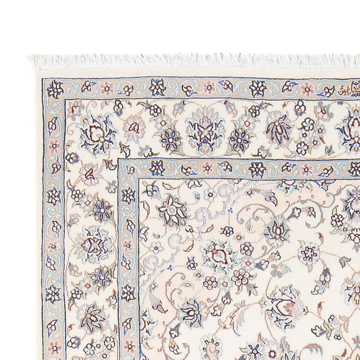 Dywan perski - Nain - Premium - 162 x 110 cm - jasnoniebieski