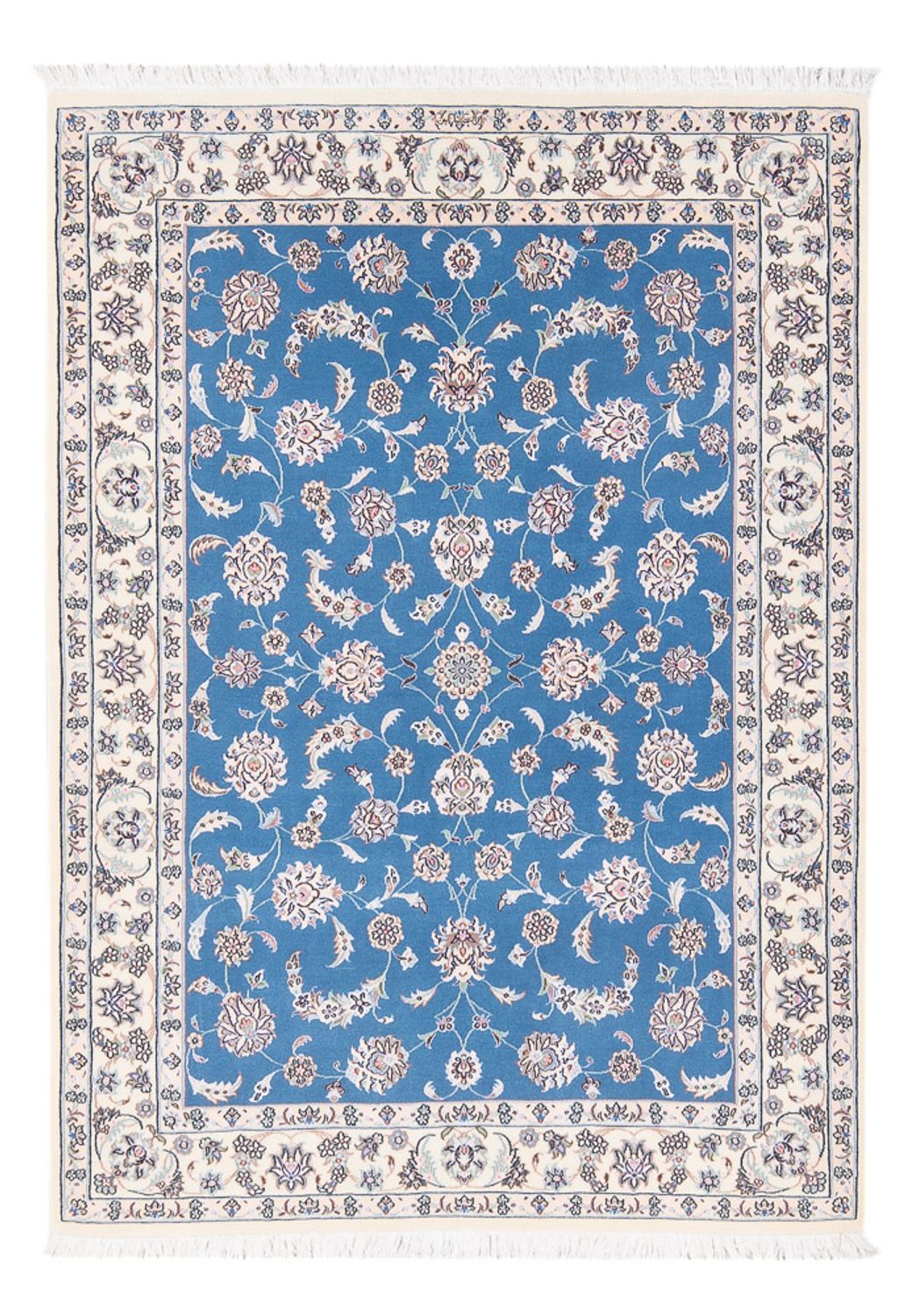 Dywan perski - Nain - Premium - 156 x 111 cm - niebieski