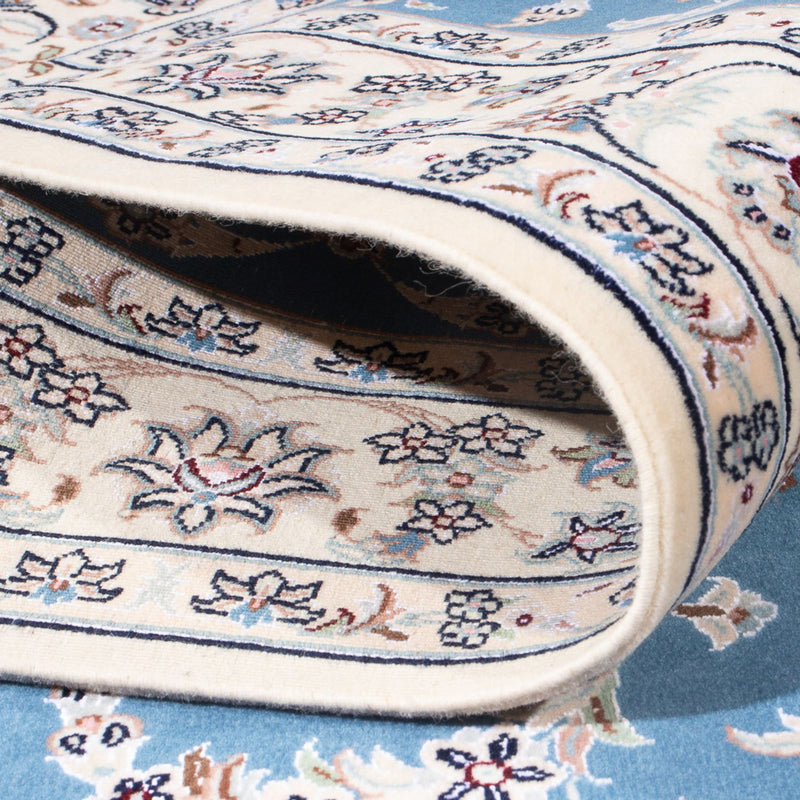 Dywan perski - Nain - Premium - 156 x 111 cm - niebieski