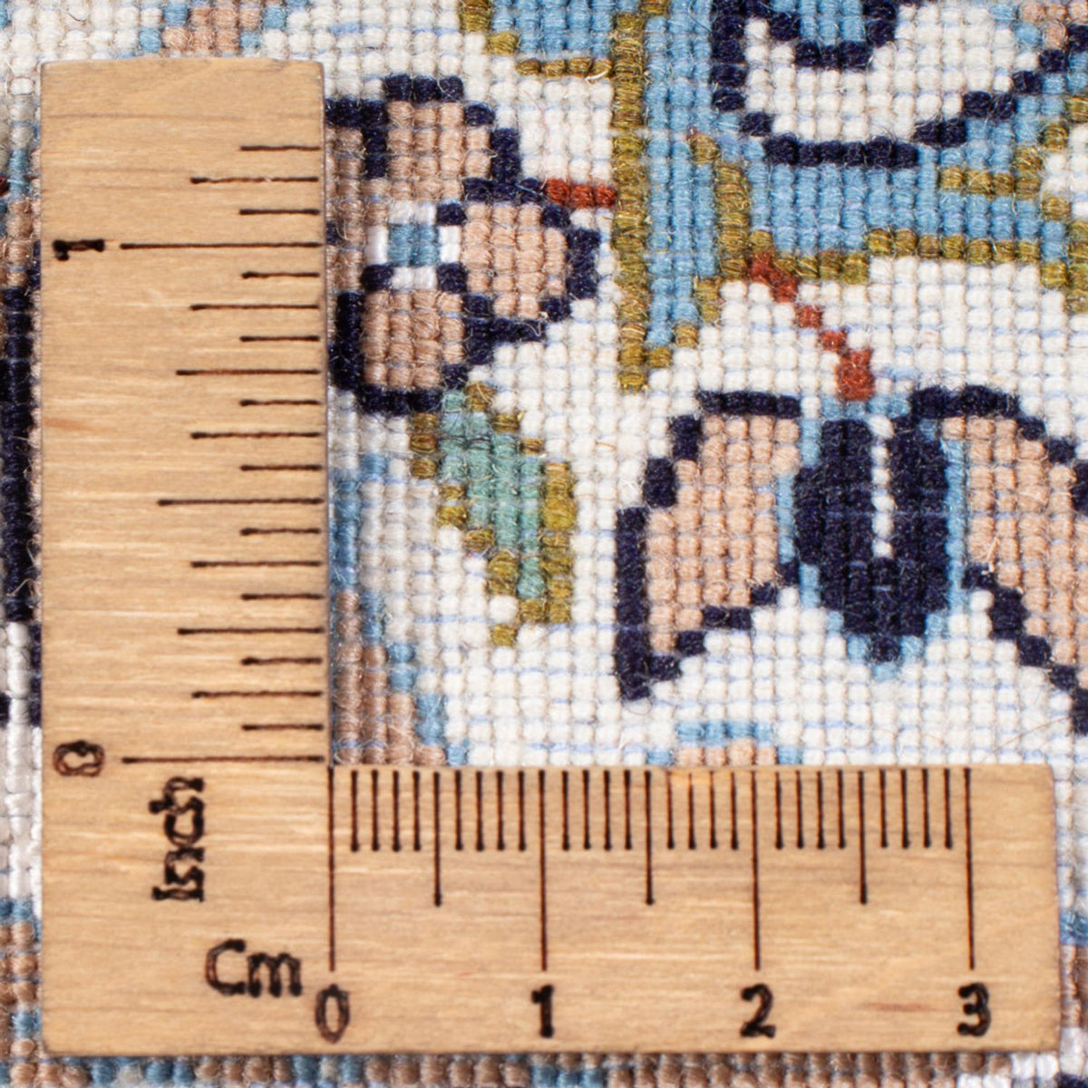 Dywan perski - Nain - Premium - 75 x 50 cm - jasnoniebieski