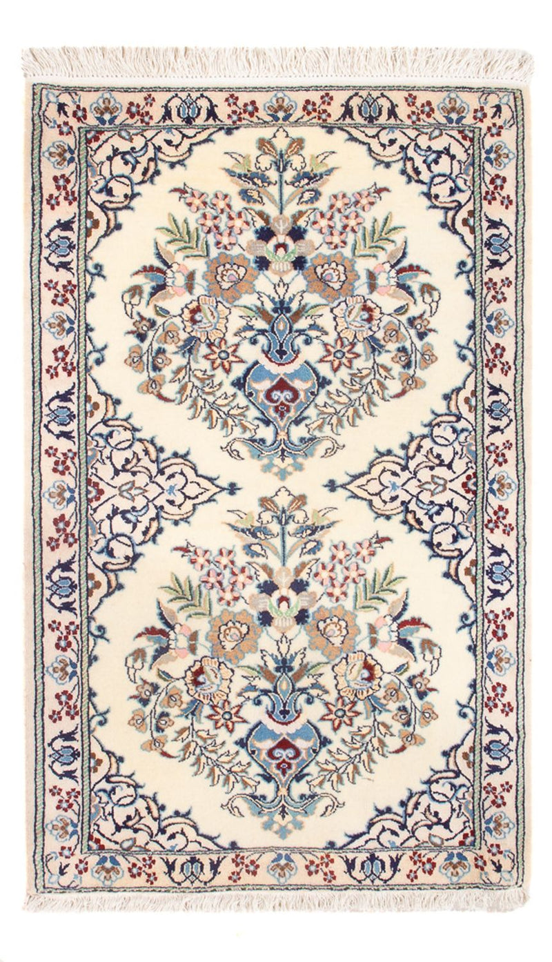 Dywan perski - Nain - Premium - 80 x 50 cm - kremowy