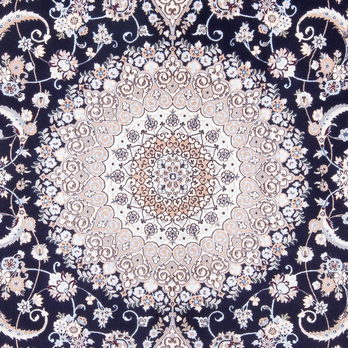 Dywan perski - Nain - Premium - 306 x 207 cm - ciemnoniebieski