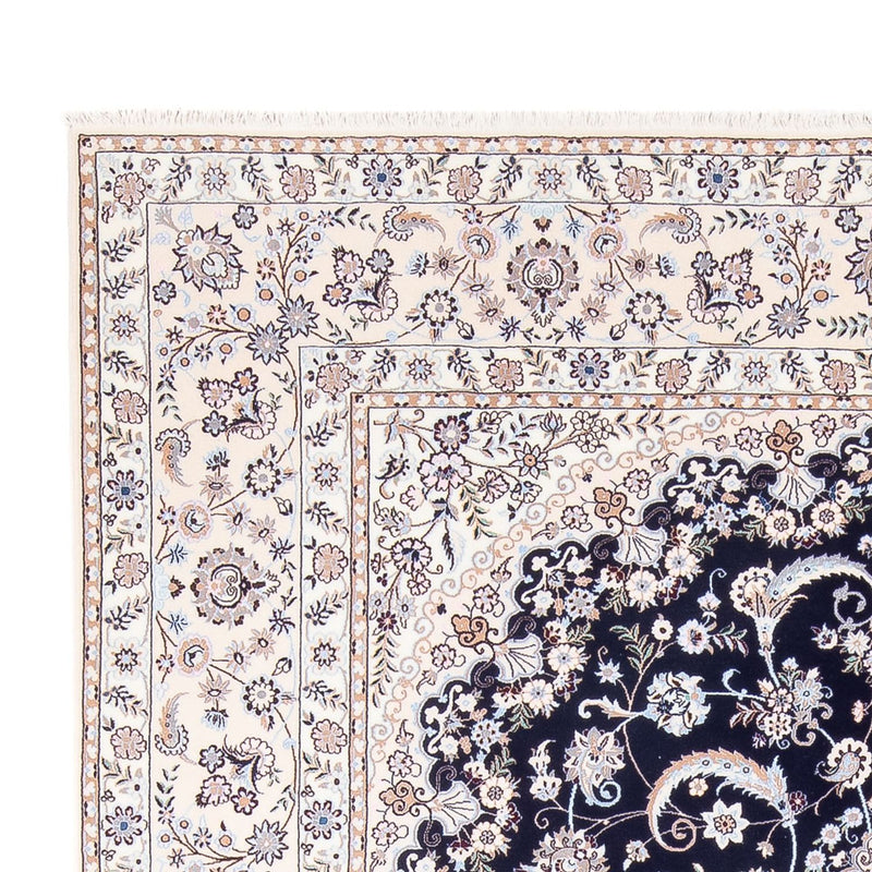 Dywan perski - Nain - Premium - 306 x 207 cm - ciemnoniebieski