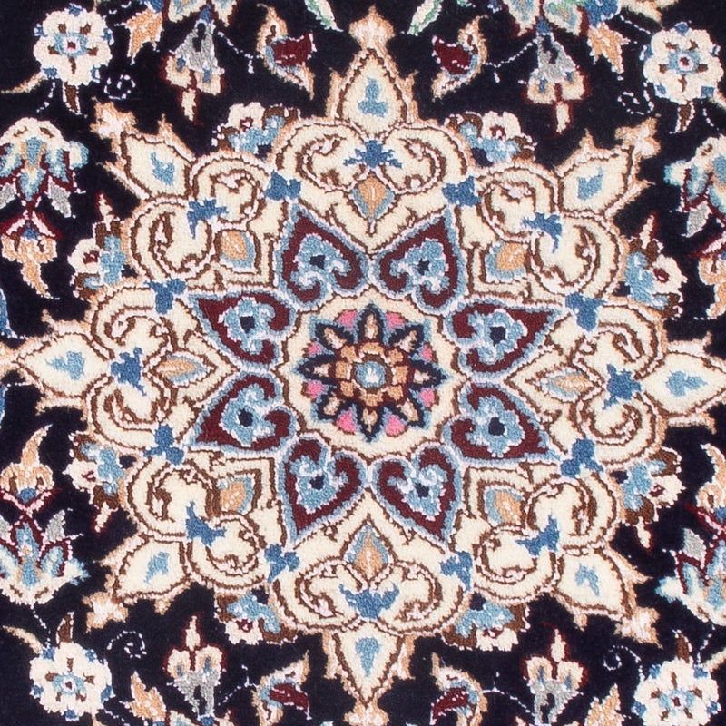Dywan perski - Nain - Premium - 76 x 50 cm - ciemnoniebieski