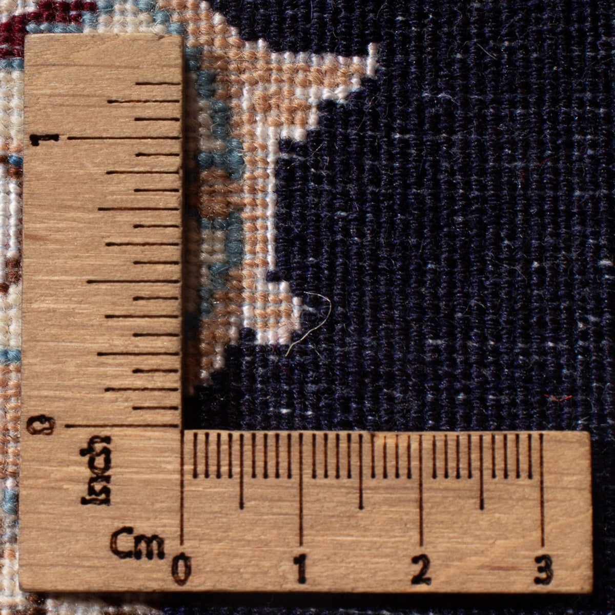 Dywan perski - Nain - Premium - 76 x 50 cm - ciemnoniebieski