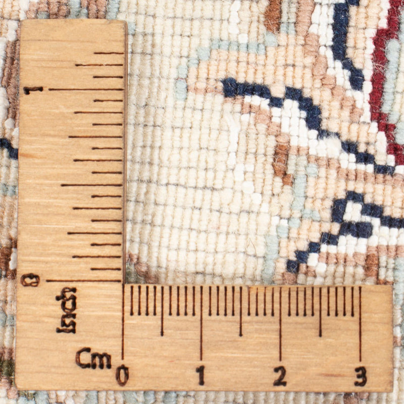 Dywan perski - Nain - Premium okrągły  - 111 x 105 cm - ciemnoniebieski