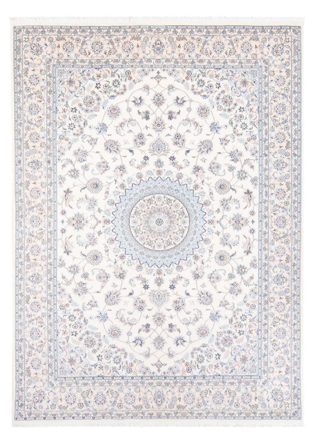 Dywan perski - Nain - Premium - 238 x 170 cm - jasnoniebieski