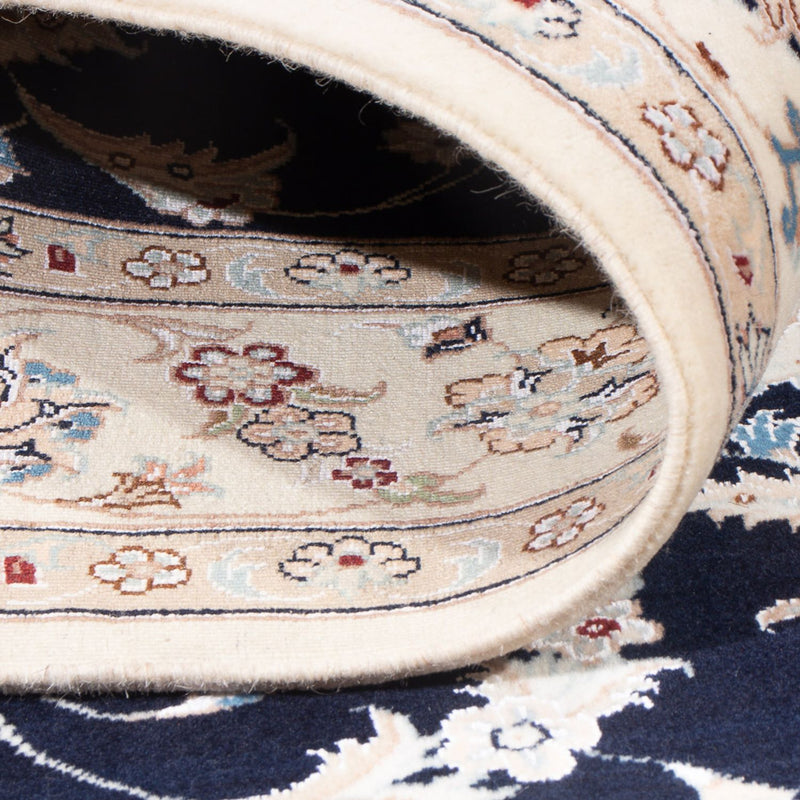 Dywan perski - Nain - Premium - 160 x 110 cm - ciemnoniebieski