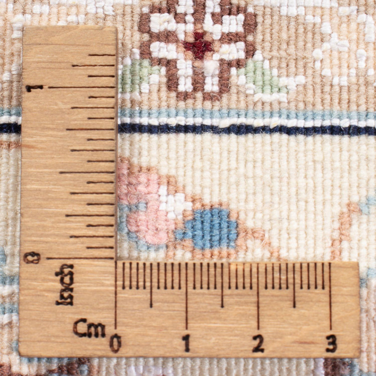 Dywan perski - Nain - Premium - 132 x 80 cm - kremowy