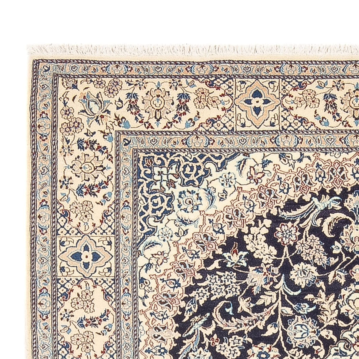 Dywan perski - Nain - Premium - 195 x 130 cm - ciemnoniebieski