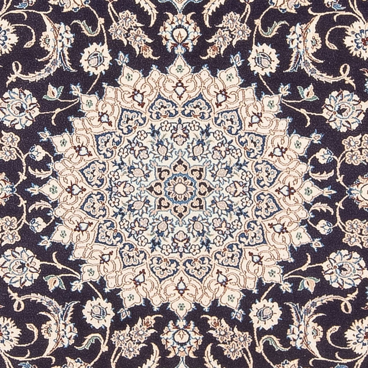 Dywan perski - Nain - Premium - 200 x 130 cm - ciemnoniebieski