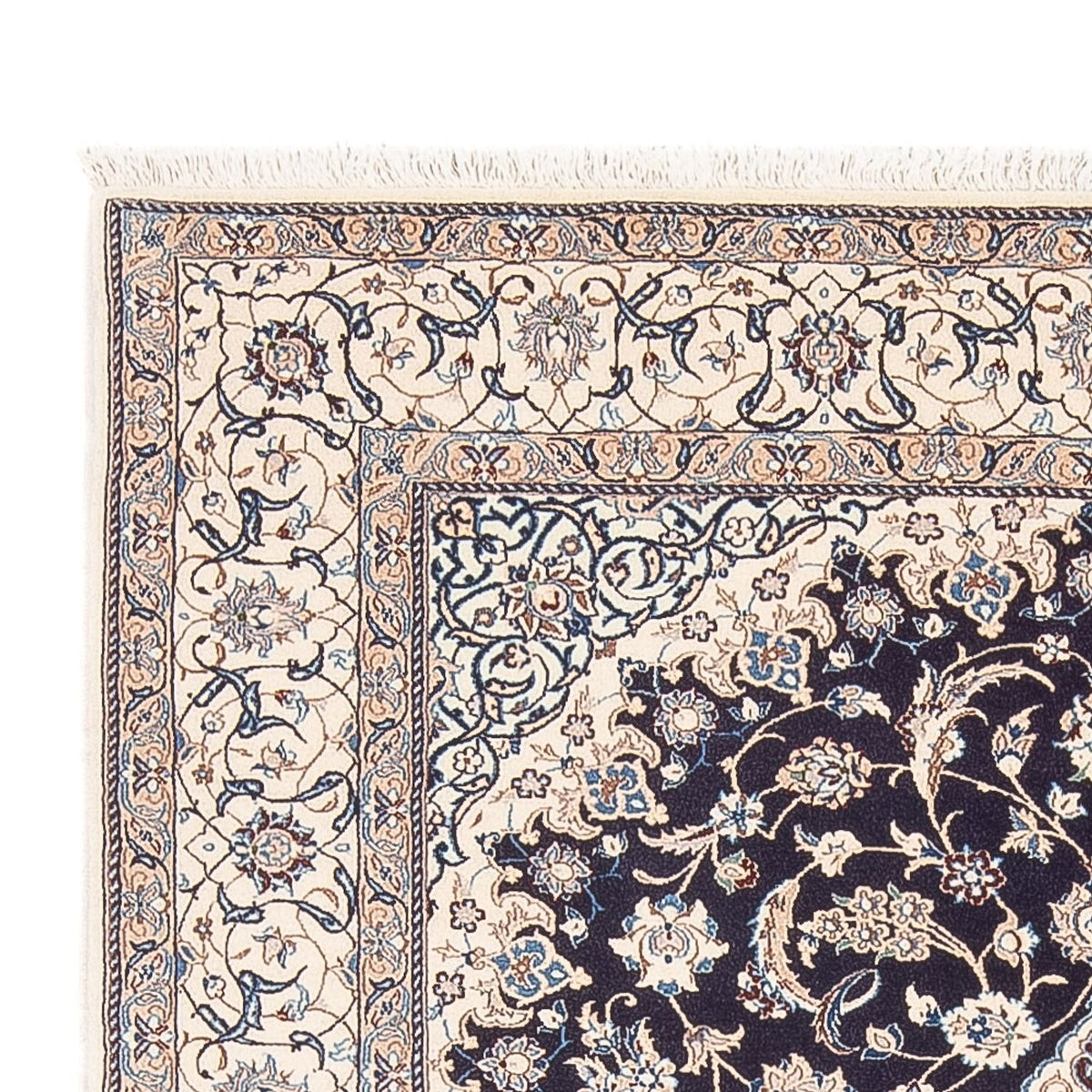 Dywan perski - Nain - Premium - 200 x 130 cm - ciemnoniebieski