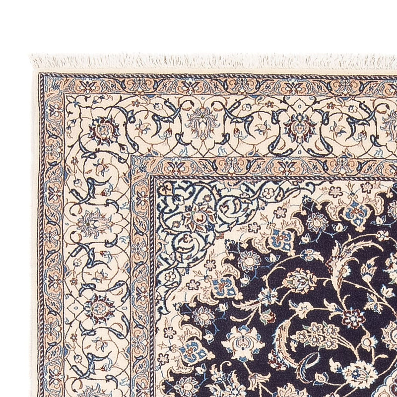 Dywan perski - Nain - Premium - 200 x 130 cm - ciemnoniebieski