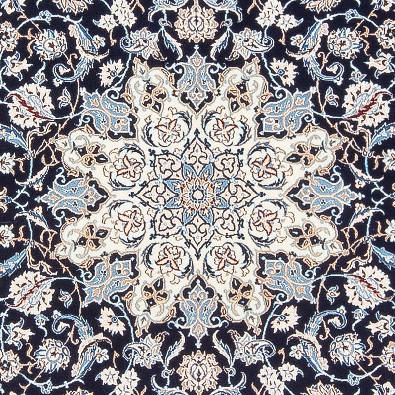 Dywan perski - Nain - Premium - 198 x 130 cm - ciemnoniebieski