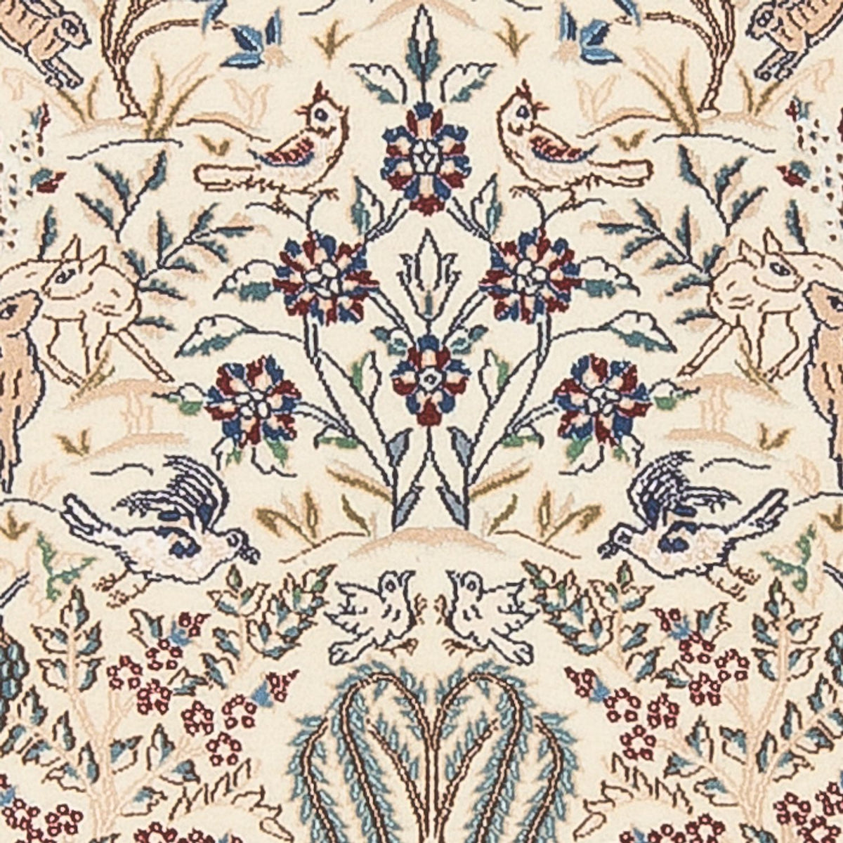 Dywan perski - Nain - Premium - 140 x 100 cm - kremowy