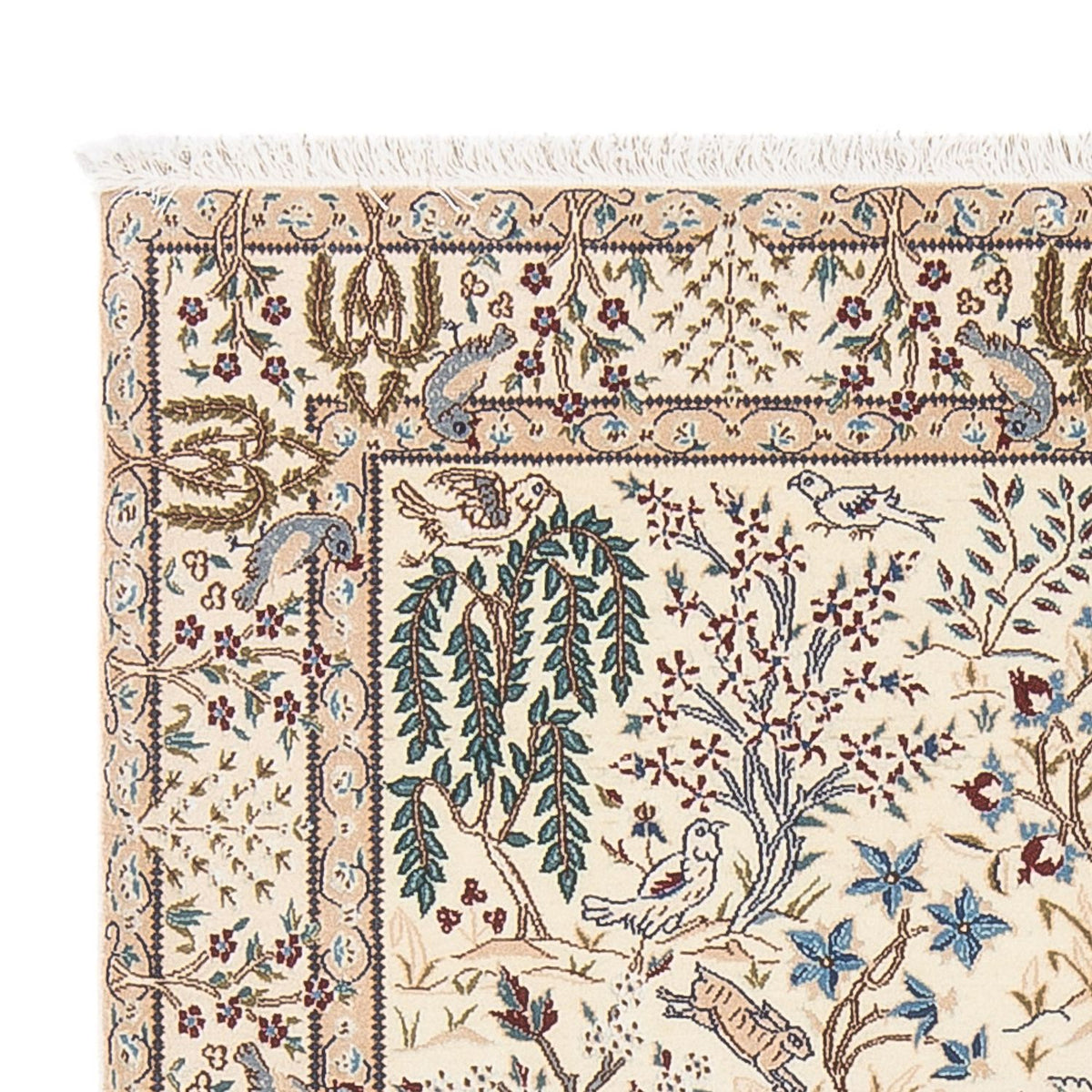 Dywan perski - Nain - Premium - 140 x 100 cm - kremowy