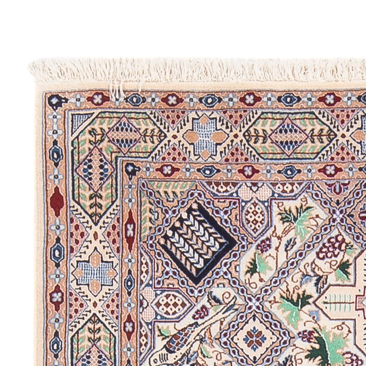 Dywan perski - Nain - Premium - 130 x 87 cm - kremowy