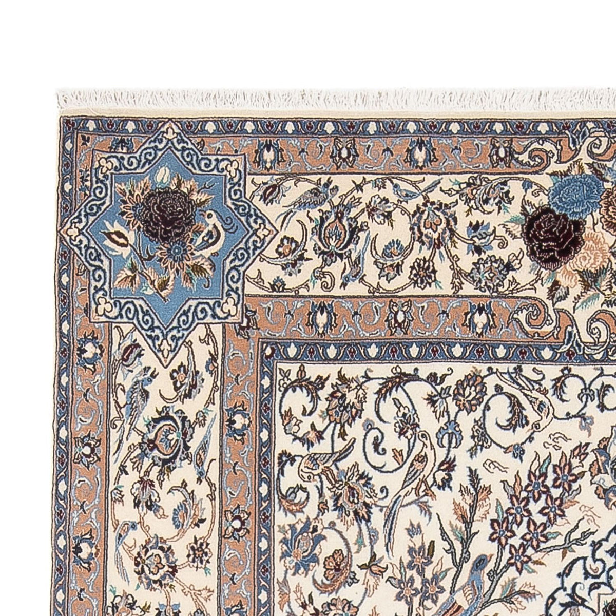 Dywan perski - Nain - Premium - 252 x 146 cm - piaskowy