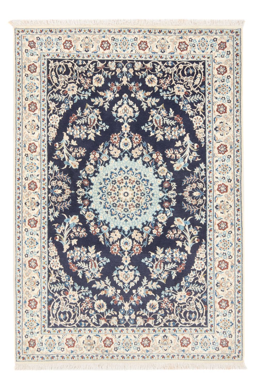 Dywan perski - Nain - Premium - 150 x 102 cm - ciemnoniebieski