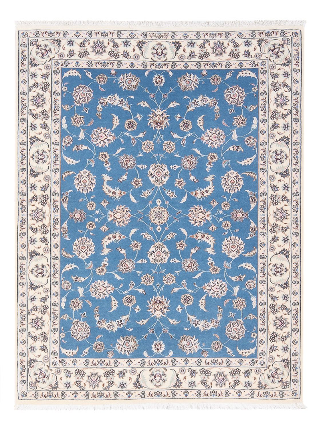 Dywan perski - Nain - Premium - 150 x 103 cm - niebieski