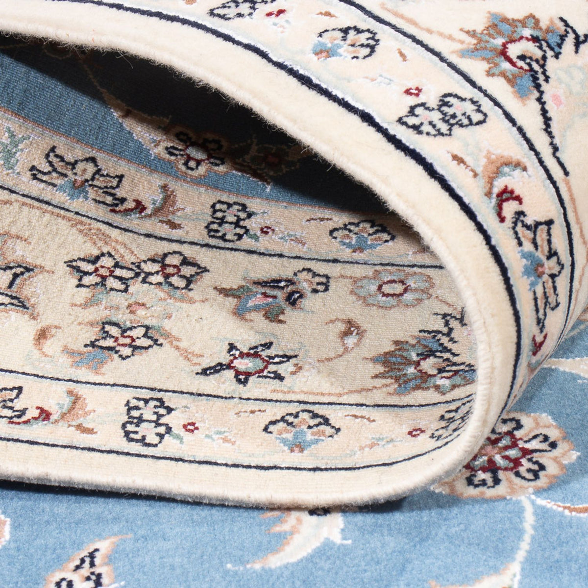 Dywan perski - Nain - Premium - 150 x 103 cm - niebieski