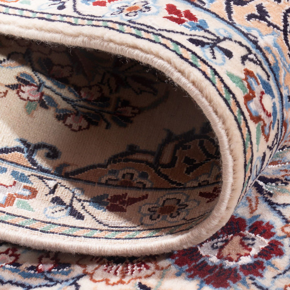 Biegacz Dywan perski - Nain - Premium - 203 x 48 cm - kremowy