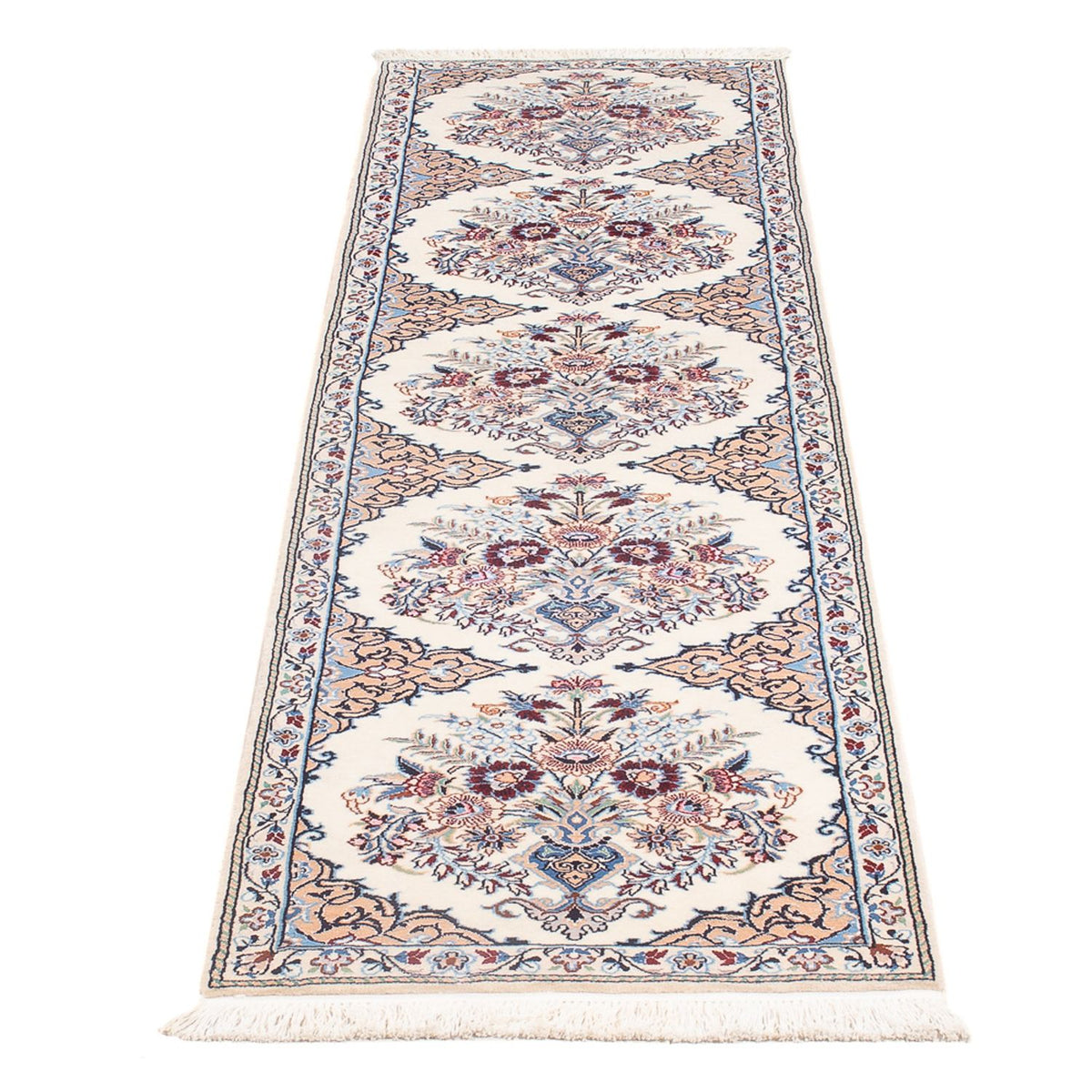 Biegacz Dywan perski - Nain - Premium - 203 x 48 cm - kremowy