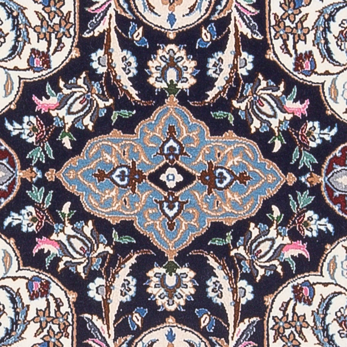 Biegacz Dywan perski - Nain - Premium - 220 x 52 cm - ciemnoniebieski