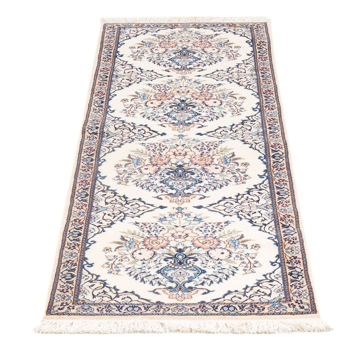 Biegacz Dywan perski - Nain - Premium - 155 x 48 cm - kremowy