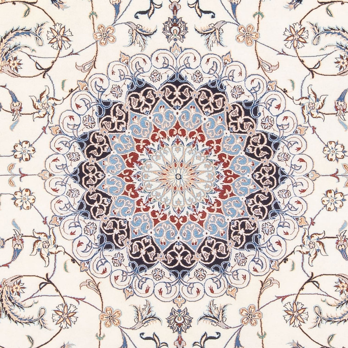 Dywan perski - Nain - Premium - 263 x 210 cm - kremowy