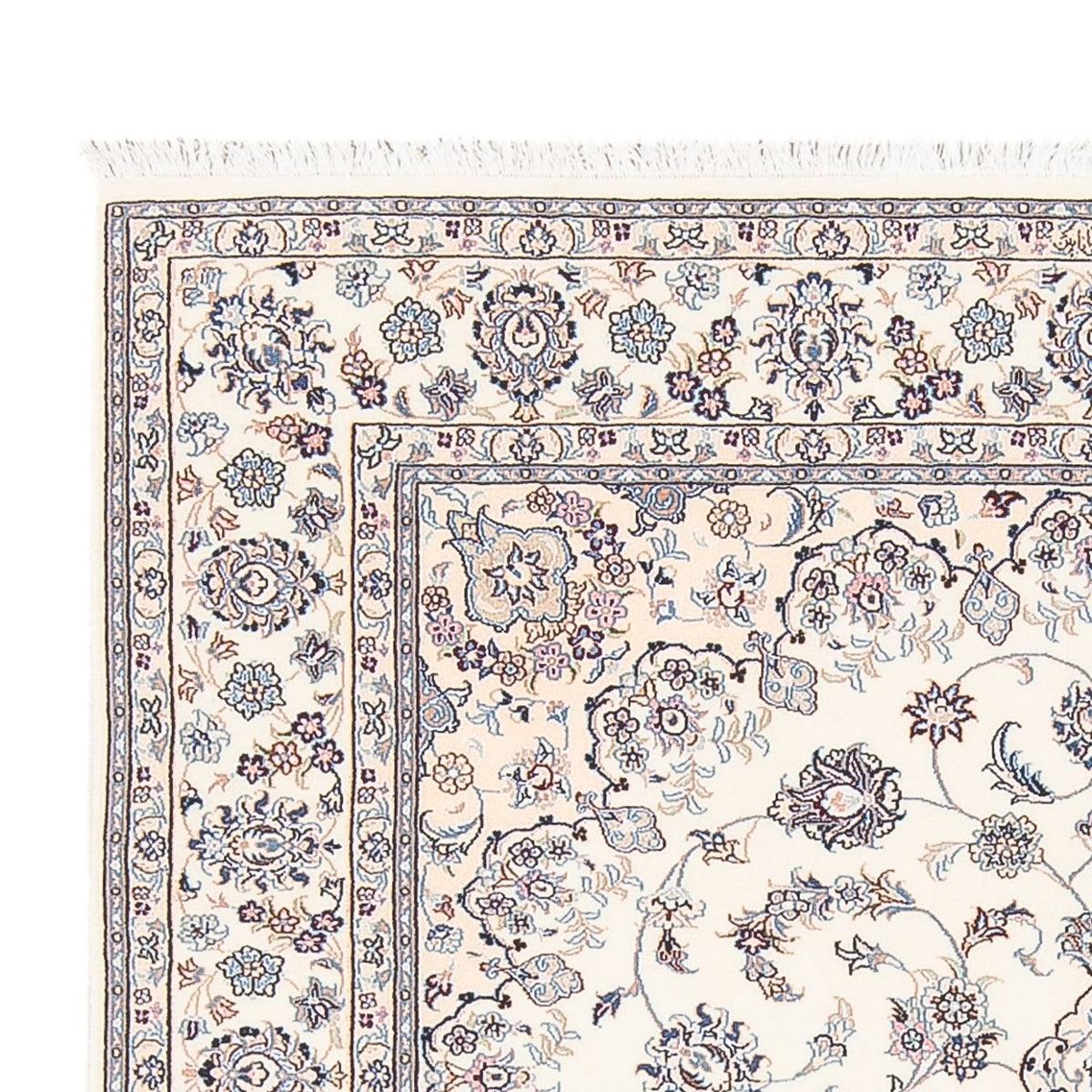 Dywan perski - Nain - Premium - 208 x 130 cm - kremowy