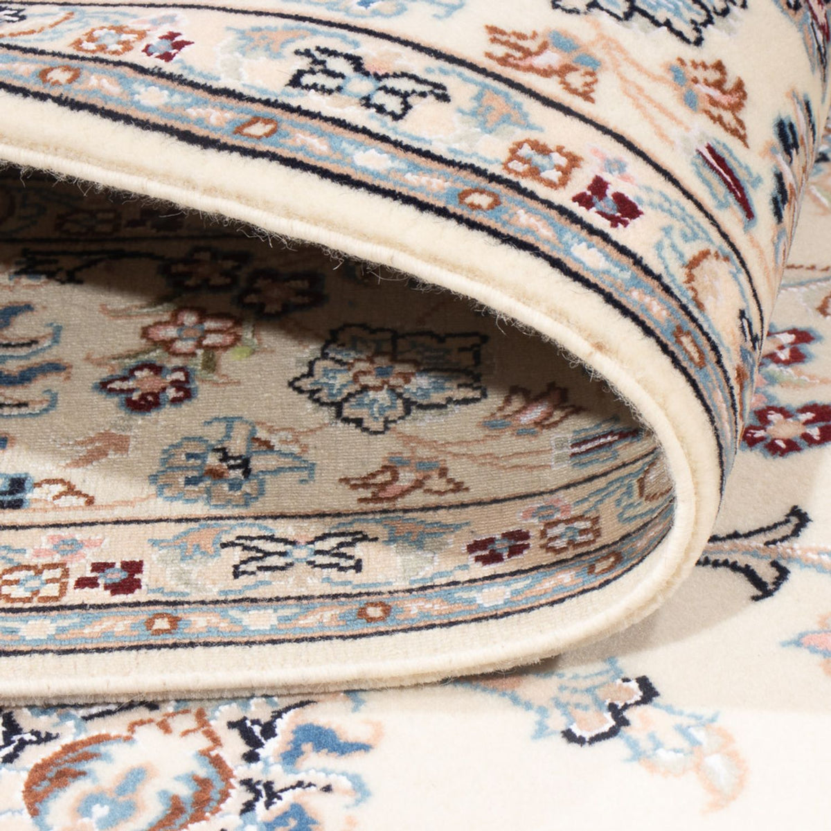 Dywan perski - Nain - Premium - 208 x 130 cm - kremowy