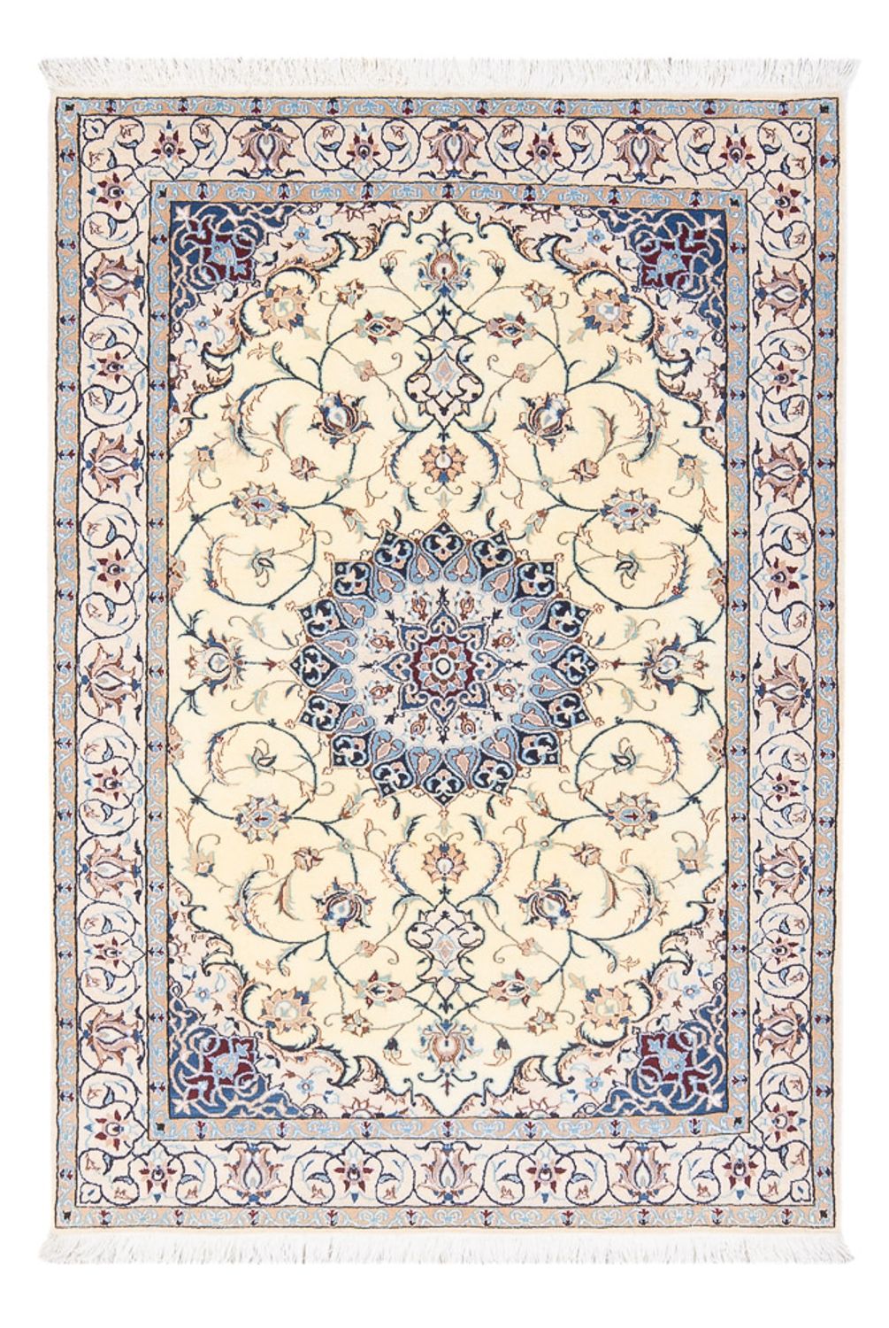 Dywan perski - Nain - Premium - 150 x 104 cm - kremowy