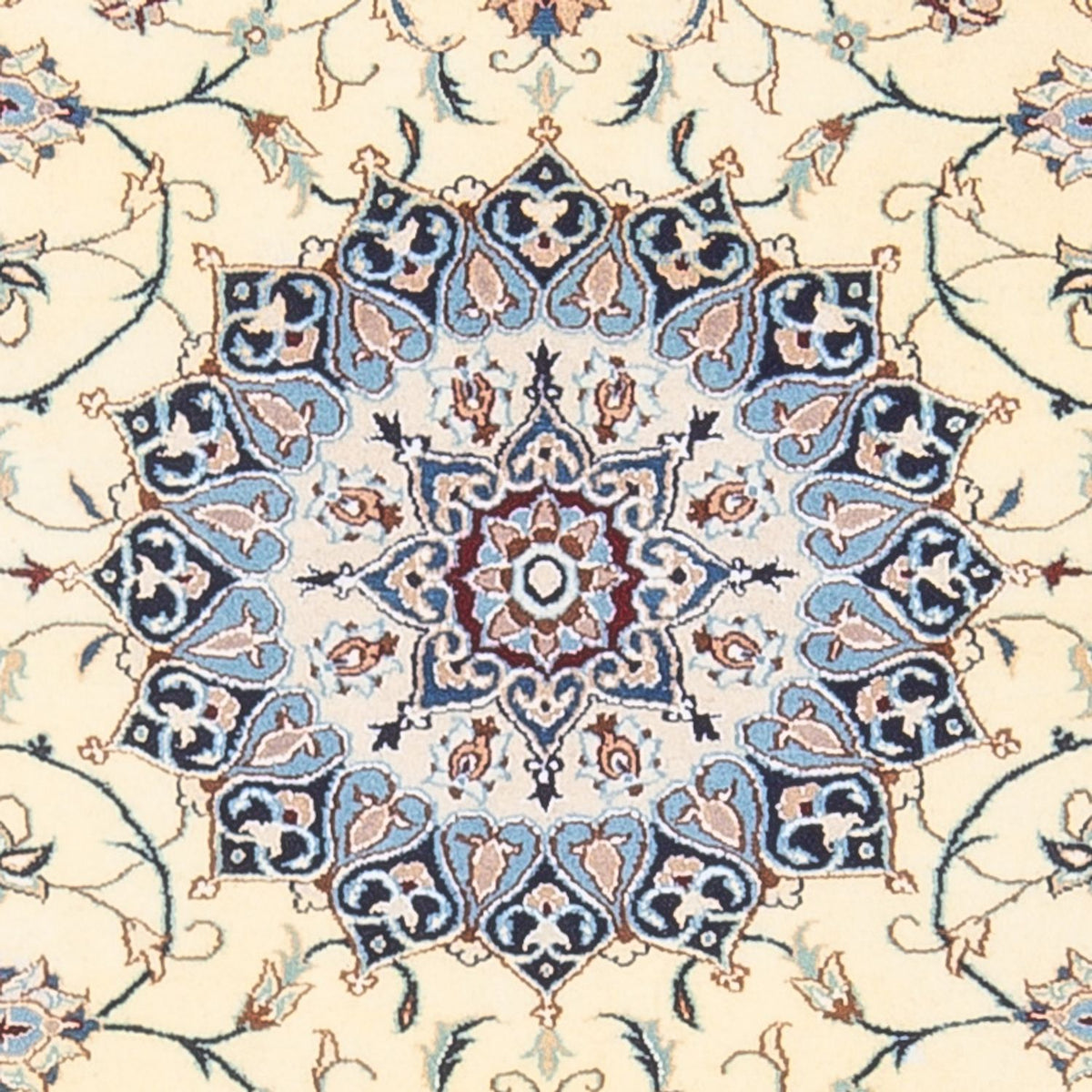 Dywan perski - Nain - Premium - 150 x 104 cm - kremowy