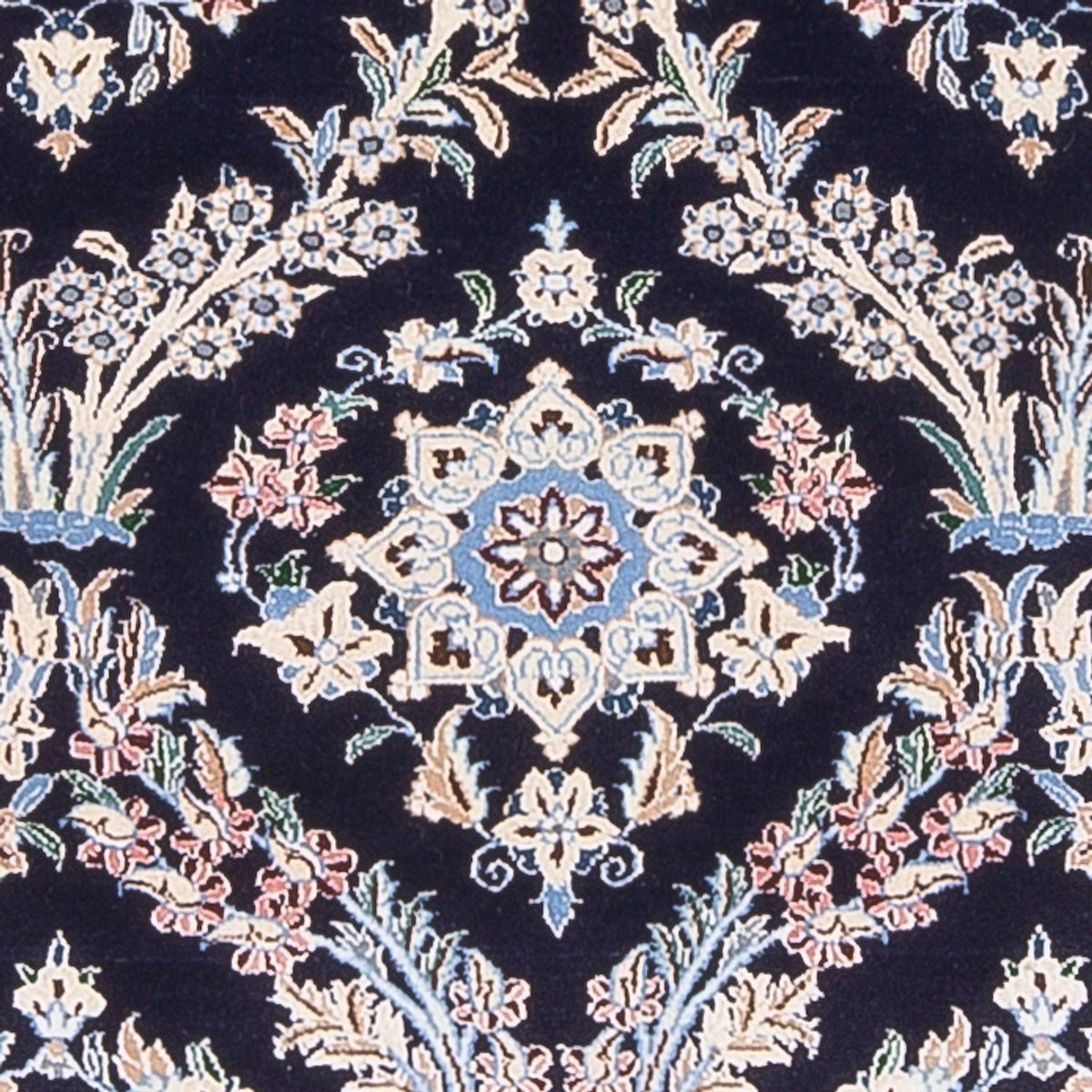 Dywan perski - Nain - Premium - 142 x 98 cm - ciemnoniebieski