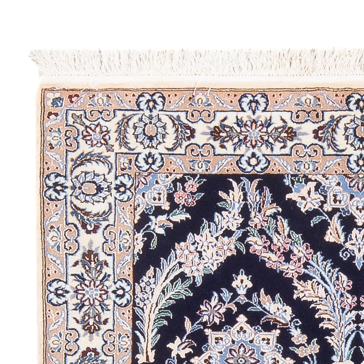 Dywan perski - Nain - Premium - 142 x 98 cm - ciemnoniebieski