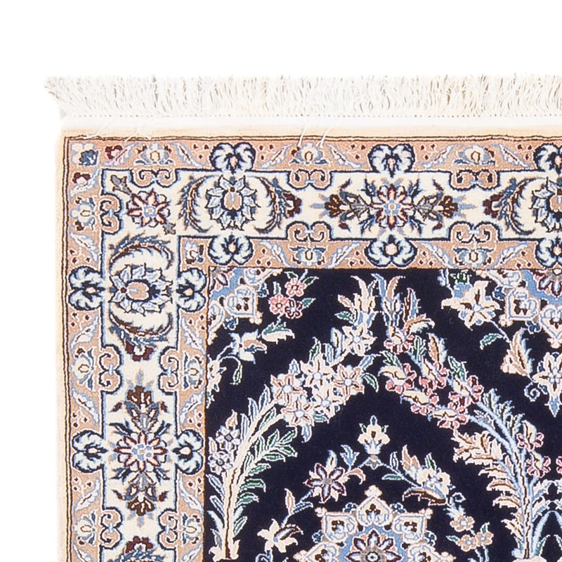 Dywan perski - Nain - Premium - 142 x 98 cm - ciemnoniebieski