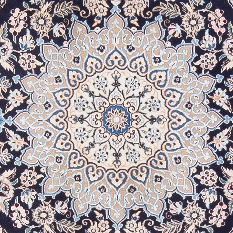 Dywan perski - Nain - Premium - 147 x 104 cm - ciemnoniebieski
