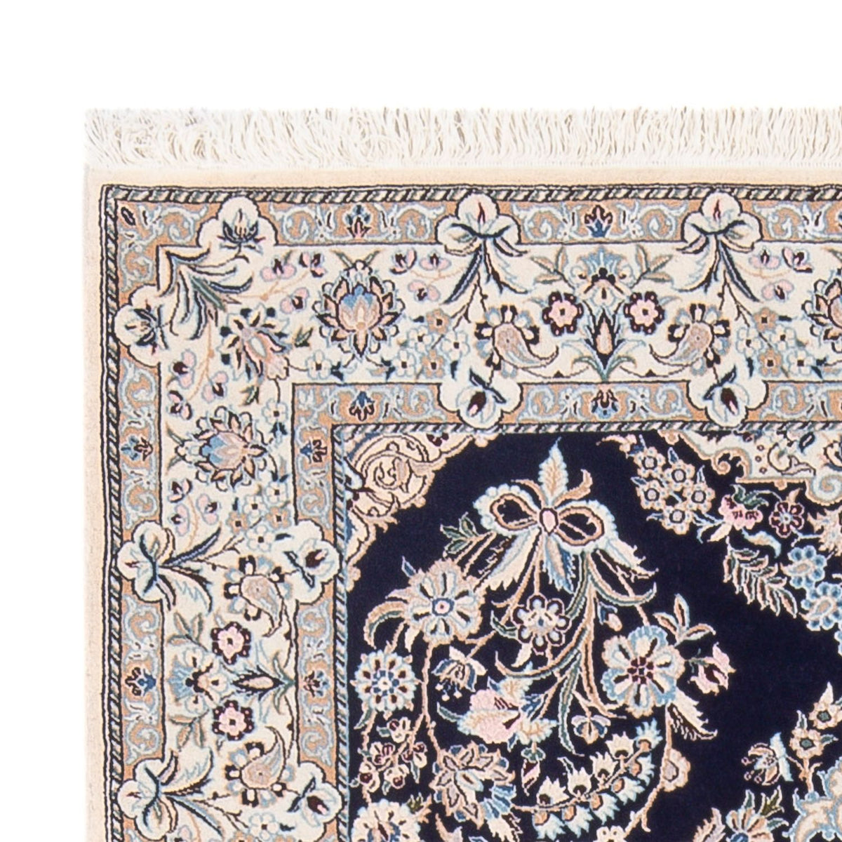 Dywan perski - Nain - Premium - 147 x 104 cm - ciemnoniebieski