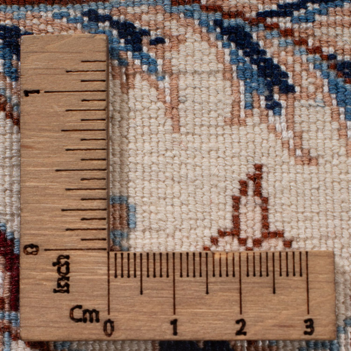 Dywan perski - Nain - Premium - 255 x 204 cm - ciemnoniebieski