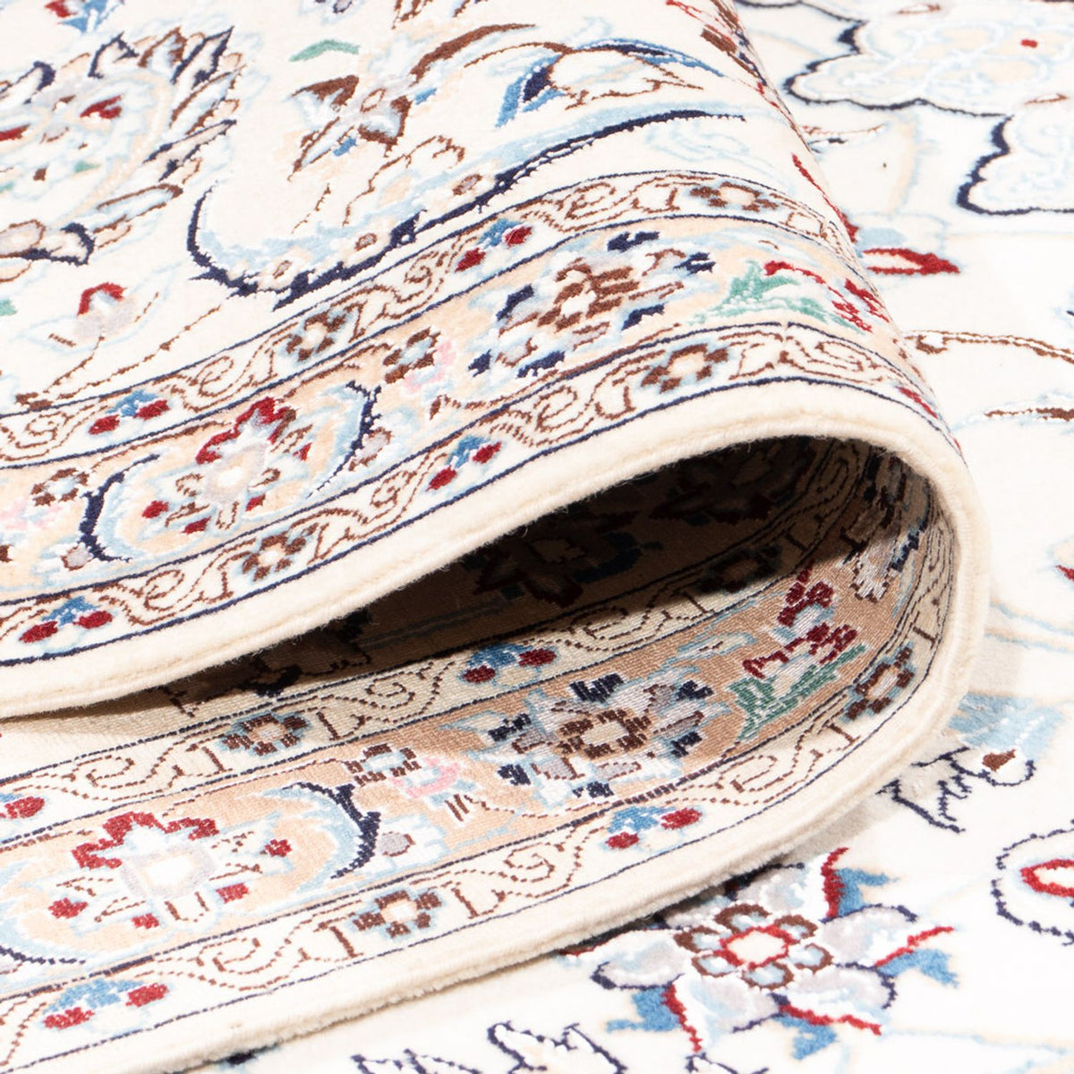 Dywan perski - Nain - Premium - 260 x 257 cm - kremowy