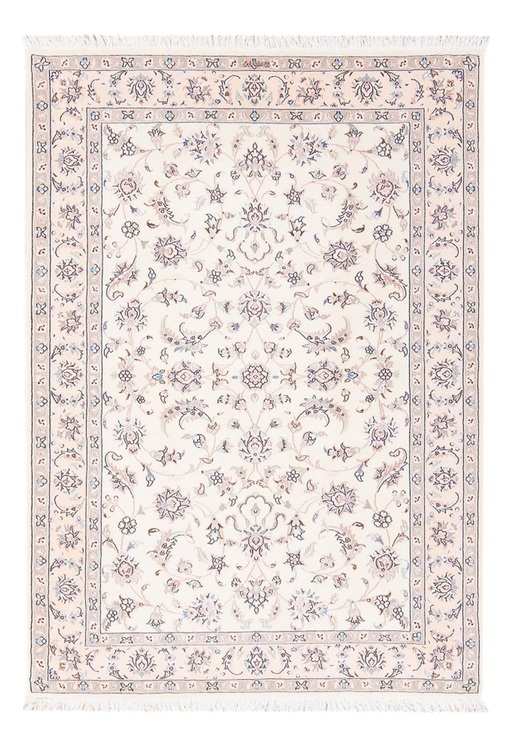 Dywan perski - Nain - Premium - 152 x 102 cm - kremowy