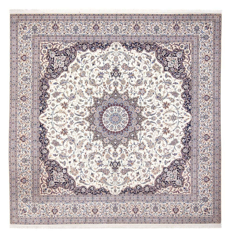 Dywan perski - Nain - Premium kwadratowy  - 308 x 308 cm - kremowy